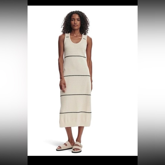 Varley Scott Scoop-Neck Sleeveless Midi Dress size Large - Picture 4 of 12